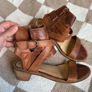 Coconuts by Matisse Pleather Sandal with decorative ankle buckle
